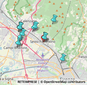 Mappa Via Renato Fucini, 50019 Sesto Fiorentino FI, Italia (3.68692)