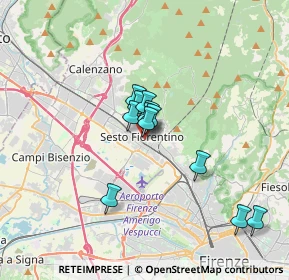 Mappa Via Renato Fucini, 50019 Sesto Fiorentino FI, Italia (2.44833)