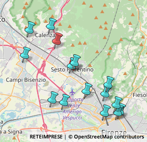 Mappa Via Giovanni Pascoli, 50019 Sesto Fiorentino FI, Italia (4.564)