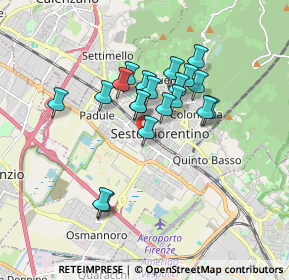 Mappa Viale Ludovico Ariosto, 50019 Sesto Fiorentino FI, Italia (1.4185)