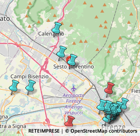 Mappa Viale Ludovico Ariosto, 50019 Sesto Fiorentino FI, Italia (6.377)