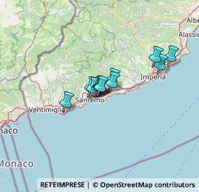 Mappa Strada Banchette Napoleonica, 18038 Sanremo IM, Italia (7.845)