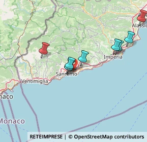 Mappa Strada Banchette Napoleonica, 18038 Sanremo IM, Italia (22.74167)