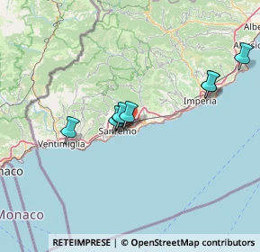 Mappa Strada Banchette Napoleonica, 18038 Sanremo IM, Italia (25.72167)