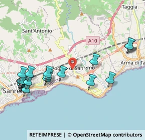 Mappa Strada Banchette Napoleonica, 18038 Sanremo IM, Italia (2.5025)