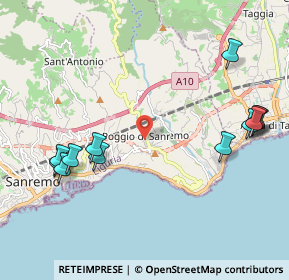 Mappa Strada Banchette Napoleonica, 18038 Sanremo IM, Italia (2.53833)