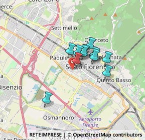 Mappa Via del Pontelungo, 50019 Sesto Fiorentino FI, Italia (1.13833)