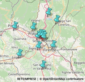 Mappa Via del Pontelungo, 50019 Sesto Fiorentino FI, Italia (11.6275)