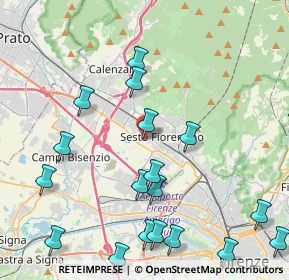 Mappa Via del Pontelungo, 50019 Sesto Fiorentino FI, Italia (5.39684)