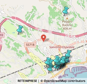 Mappa Strada Tasciaire, 18038 Sanremo IM, Italia (1.3645)