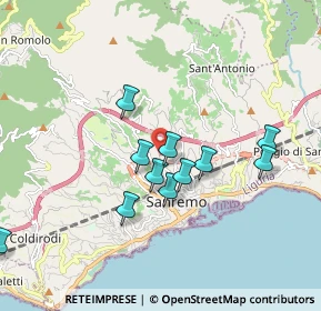 Mappa Strada Tasciaire, 18038 Sanremo IM, Italia (2.16308)