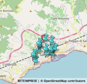 Mappa Strada Tasciaire, 18038 Sanremo IM, Italia (1.23933)