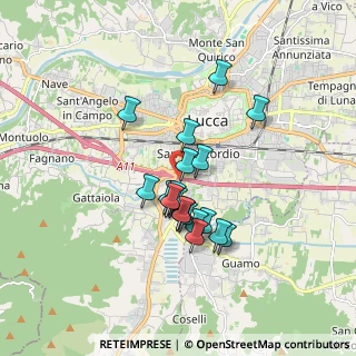 Mappa Via di Ronco, 55100 Lucca LU, Italia (1.363)