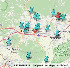 Mappa Via Scatena, 55012 Capannori LU, Italia (8.5085)