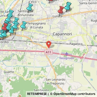 Mappa Via Scatena, 55012 Capannori LU, Italia (3.9705)