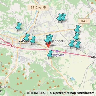 Mappa Via Scatena, 55012 Capannori LU, Italia (3.9575)