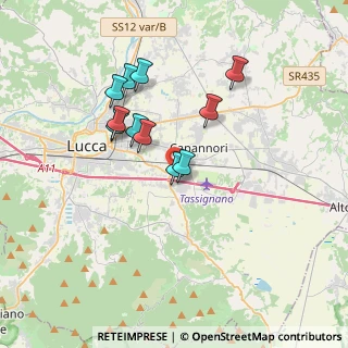 Mappa Via Scatena, 55012 Capannori LU, Italia (2.89909)