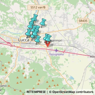 Mappa Via Scatena, 55012 Capannori LU, Italia (3.36)