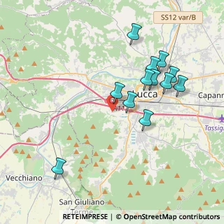 Mappa Via Poncioni, 55100 Lucca LU, Italia (3.85583)