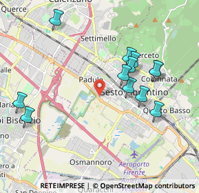 Mappa Via M. D'Antona, 50019 Sesto Fiorentino FI, Italia (2.05833)