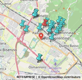 Mappa Via M. D'Antona, 50019 Sesto Fiorentino FI, Italia (1.668)