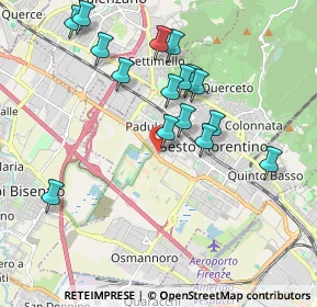 Mappa Via M. D'Antona, 50019 Sesto Fiorentino FI, Italia (1.93375)