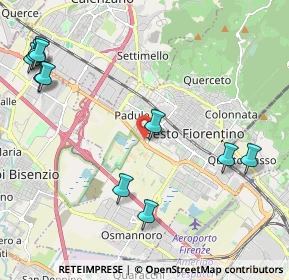 Mappa Via M. D'Antona, 50019 Sesto Fiorentino FI, Italia (2.79455)