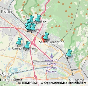 Mappa Via Giorgio Amendola, 50019 Sesto Fiorentino FI, Italia (3.56636)