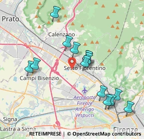 Mappa Via Giorgio Amendola, 50019 Sesto Fiorentino FI, Italia (3.905)