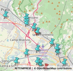 Mappa Via M. D'Antona, 50019 Sesto Fiorentino FI, Italia (5.28294)