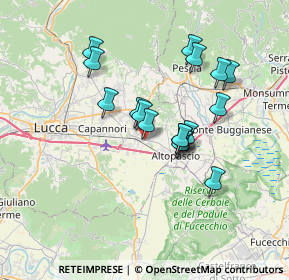 Mappa Via Bertolletti, 55016 Porcari LU, Italia (6.09294)