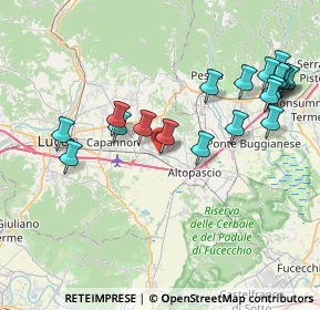 Mappa Via Bertolletti, 55016 Porcari LU, Italia (9.144)