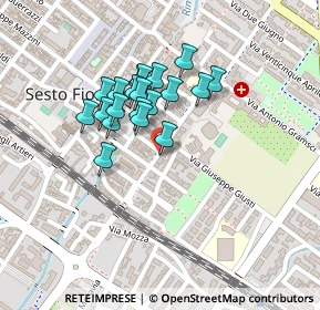 Mappa Via Giuseppe Giusti, 50019 Sesto Fiorentino FI, Italia (0.1715)
