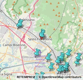 Mappa Via Giuseppe Giusti, 50019 Sesto Fiorentino FI, Italia (5.9175)