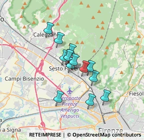 Mappa Via Giuseppe Giusti, 50019 Sesto Fiorentino FI, Italia (2.31857)