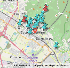 Mappa Via Giuseppe Giusti, 50019 Sesto Fiorentino FI, Italia (1.446)