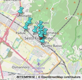 Mappa Via Giuseppe Giusti, 50019 Sesto Fiorentino FI, Italia (0.96273)