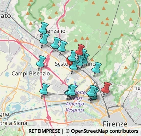 Mappa Via Battilana, 50019 Sesto Fiorentino FI, Italia (2.964)