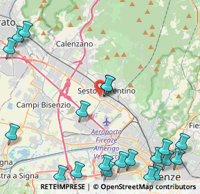 Mappa Via Battilana, 50019 Sesto Fiorentino FI, Italia (6.5185)