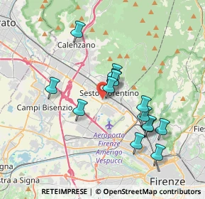 Mappa Via Battilana, 50019 Sesto Fiorentino FI, Italia (3.40857)