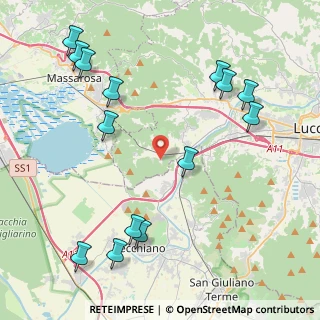 Mappa Via di Castiglioncello, 55100 Lucca LU, Italia (5.29357)