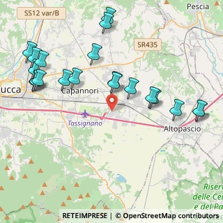 Mappa Via Avvocato del Magro, 55016 Porcari LU, Italia (5.019)