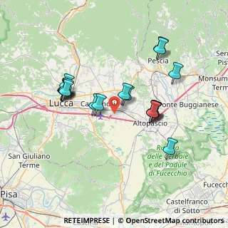Mappa Via Avvocato del Magro, 55016 Porcari LU, Italia (6.95556)
