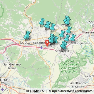 Mappa Via Avvocato del Magro, 55016 Porcari LU, Italia (5.794)