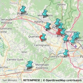 Mappa Via Pistoiese, 59015 Seano PO, Italia (10.1435)
