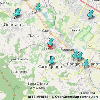 Mappa Via Pistoiese, 59015 Seano PO, Italia (2.87417)