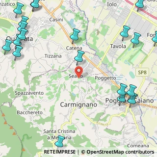 Mappa Via Pistoiese, 59015 Seano PO, Italia (3.6445)