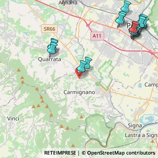 Mappa Via Pistoiese, 59015 Seano PO, Italia (6.6155)
