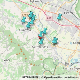 Mappa Via Pistoiese, 59015 Seano PO, Italia (3.48583)