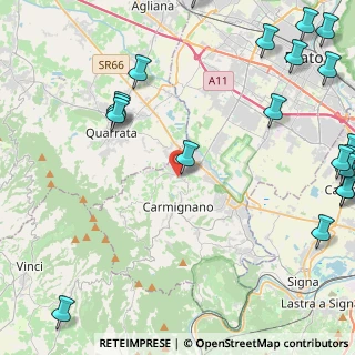 Mappa Via Pistoiese, 59015 Seano PO, Italia (6.9675)